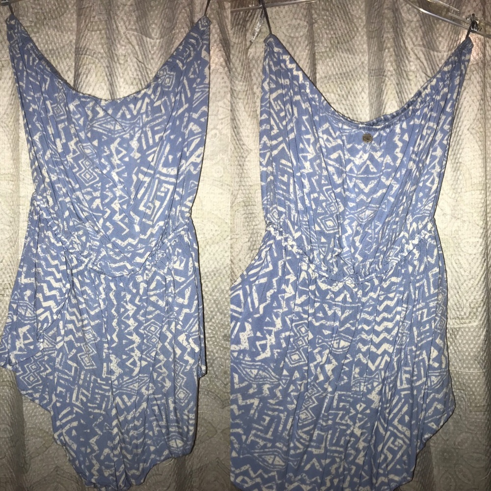 Bills Bong Strapless Blue Romper